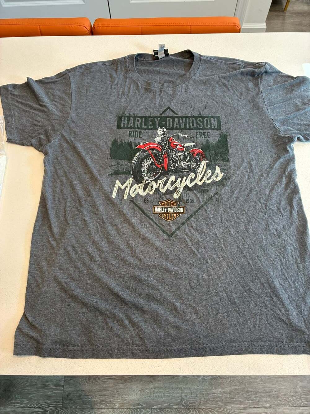 Harley Davidson Knoxville TN Bootlegger Gray Tee XL